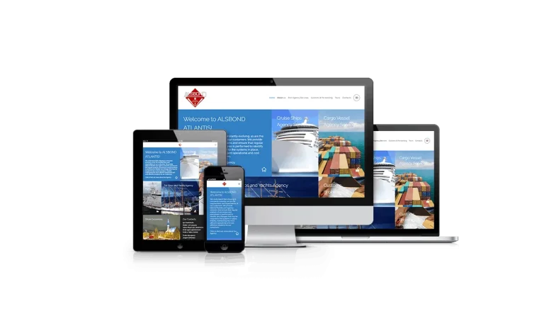 Web design for Atlantis Shipping Agency