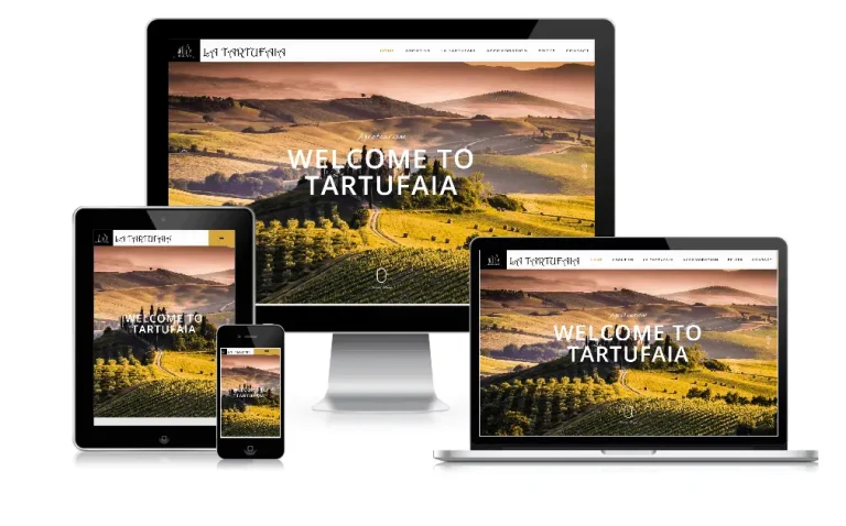 WEBSITE FOR HOTEL (PRIVATE ESTATE) — BOOKING AND ACCOMMODATION IN TARTUFAIA, ITALY